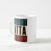 Straight Outta Apex North Carolina NC Kaffeetasse (Vorderseite Links)