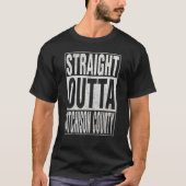 STRAIGHT OUTTA ATCHISON LANDKREIS Cool Zuhause Quo T-Shirt (Vorderseite)
