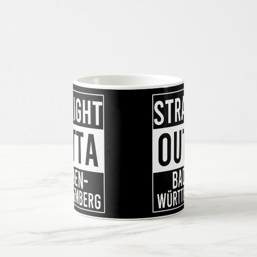 Straight Outta Baden-Württemberg Kaffeetasse (Mittel)