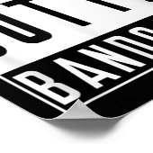 Straight Outta Band Camp Funny Marching Band Tee  Poster (Ecke)