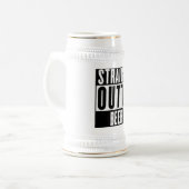 Straight Outta Beer 22 oz Beer Stein Bierglas (Vorderseite Links)