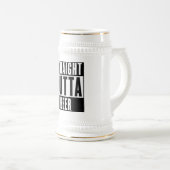Straight Outta Beer 22 oz Beer Stein Bierglas (VorderseiteRechts)
