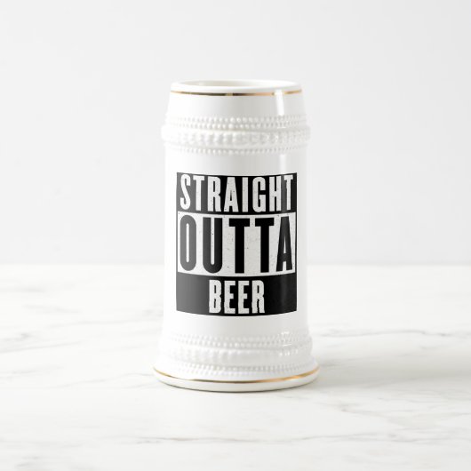 Straight Outta Beer 22 oz Beer Stein Bierglas (Mittel)