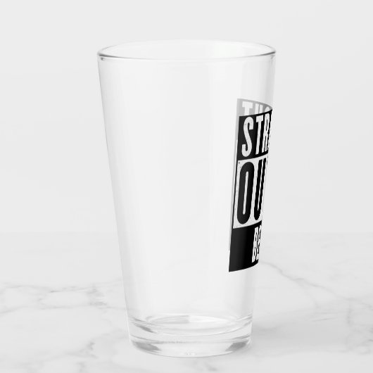 Straight Outta Beer Glass Cup Glas (Rechts)
