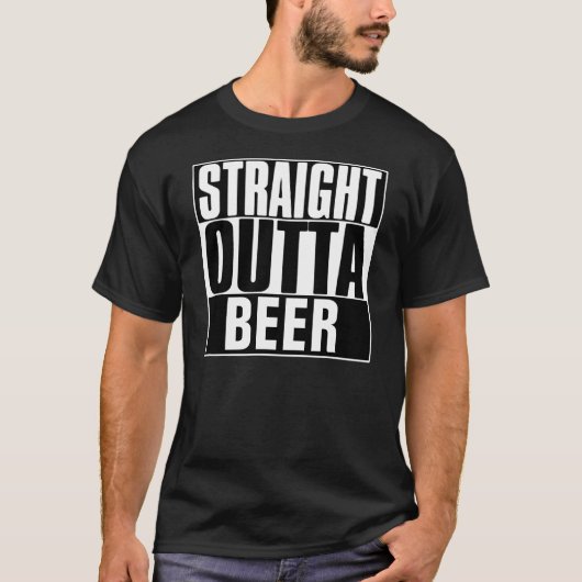 STRAIGHT OUTTA BIER T - SHIRT (Vorderseite)