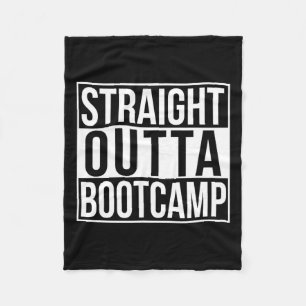 Straight Outta Bootcamp Fleecedecke