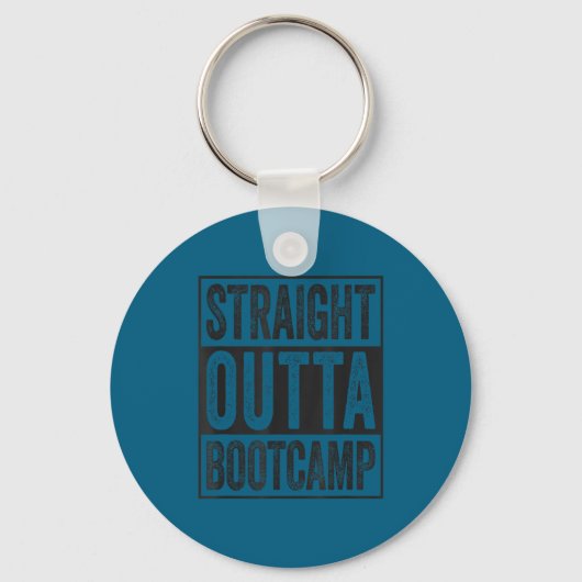 Straight outta bootcamp soldier basic training schlüsselanhänger (Vorderseite)
