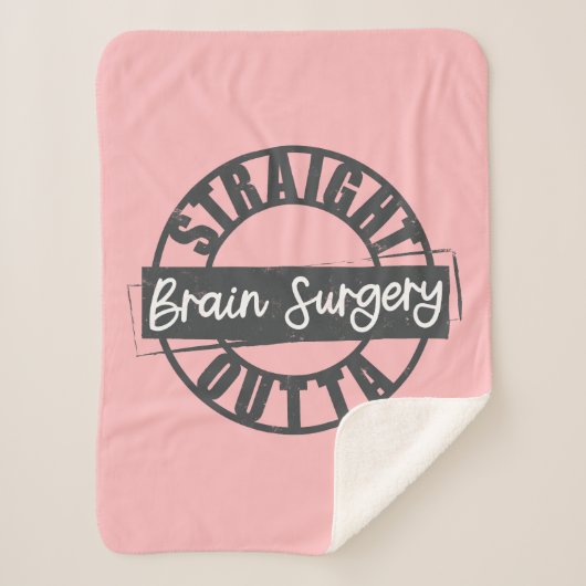 Straight Outta Brain Operation Blanket Sherpadecke (Vorderseite)
