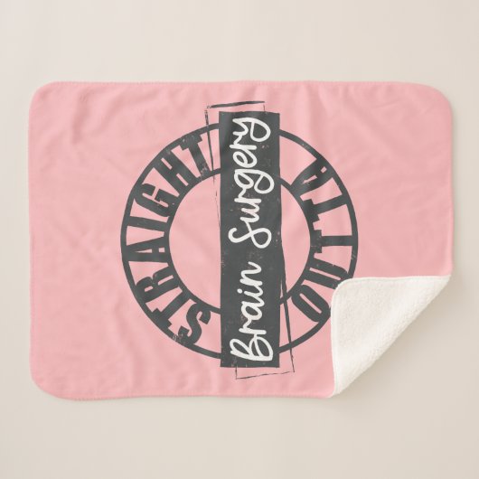 Straight Outta Brain Operation Blanket Sherpadecke (Vorderseite (Horizontal))