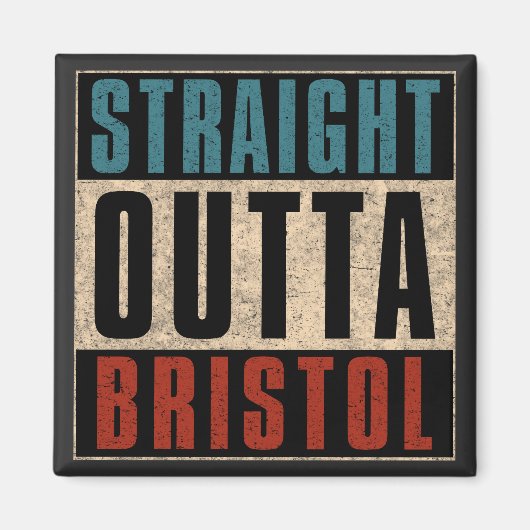 Straight Outta Bristol Connecticut CT Magnet (Vorne)