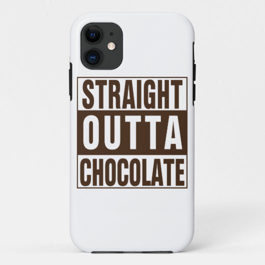 Straight Outta Brown Chocolate Case-Mate iPhone Hülle (Rückseite)