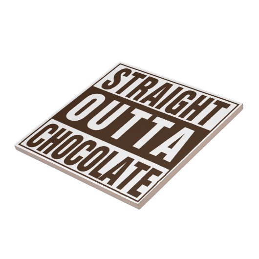 Straight Outta Brown Chocolate Fliese (Seite)