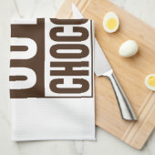 Straight Outta Brown Chocolate Geschirrtuch (Viertel Falte)
