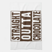 Straight Outta Brown Chocolate Geschirrtuch (Vertikal)