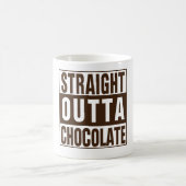 Straight Outta Brown Chocolate Kaffeetasse (Mittel)