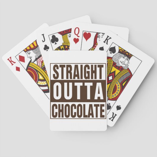 Straight Outta Brown Chocolate Spielkarten (Rückseite)