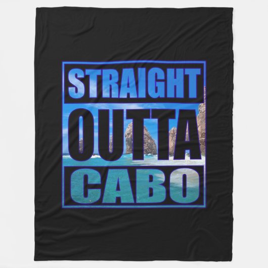 Straight Outta Cabo Fleecedecke (Vorderseite)