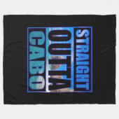 Straight Outta Cabo Fleecedecke (Vorderseite (Horizontal))