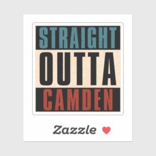 Straight Outta Camden New Jersey NJ Aufkleber