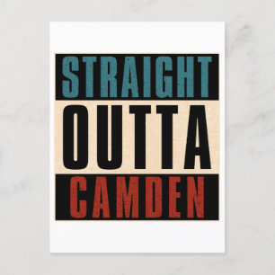 Straight Outta Camden New Jersey NJ Postkarte