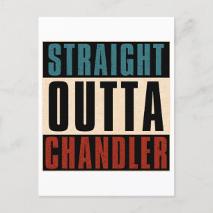 Straight Outta Chandler Arizona AZ Feiertagspostkarte