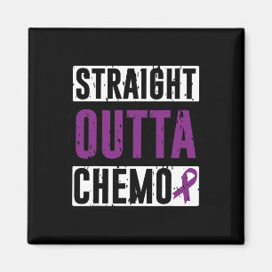 Straight Outta Chemo Bauchspeicheldrüsenkrebs Surv Magnet