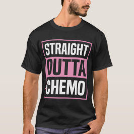 Straight Outta Chemo Brustkrebs Bewusstsein T-Shirt