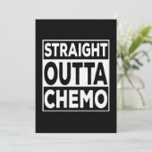 Straight Outta Chemo Einladung (Stehend Vorderseite)
