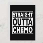 Straight Outta Chemo Einladung (Vorne/Hinten)