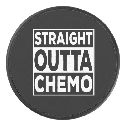 Straight Outta Chemo Eishockey Puck (Vorderseite)