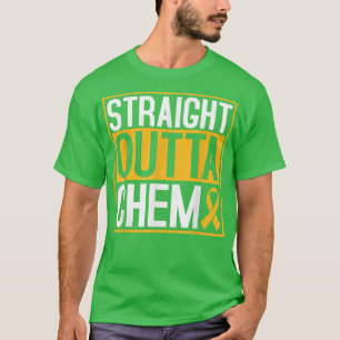 Straight Outta Chemo Kinderkrebs-Bewusstsein T-Shirt