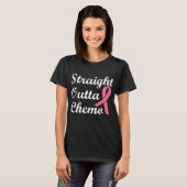 Straight Outta Chemo Pink Ribbon Brustkrebs T-Shirt (Vorne ganz)