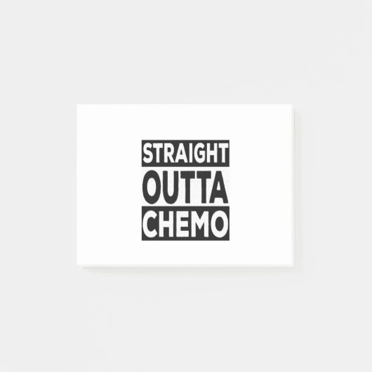 Straight Outta Chemo Post-it Klebezettel (Vorderseite)