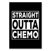 Straight Outta Chemo Tischnummer (Vorderseite)