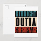 Straight Outta Chesapeake Virginia VA Postkarte (Vorne/Hinten)