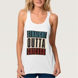 Straight Outta Chicago Illinois IL USA Tank Top