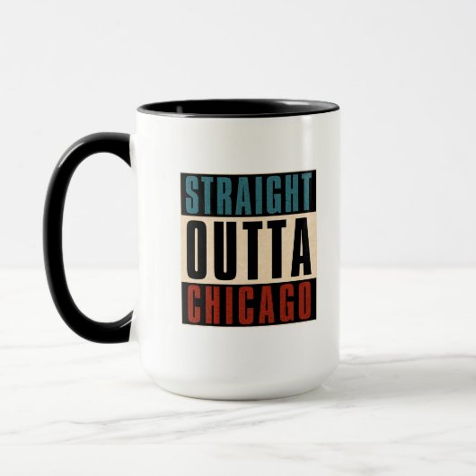 Straight Outta Chicago Illinois IL USA Tasse (Links)