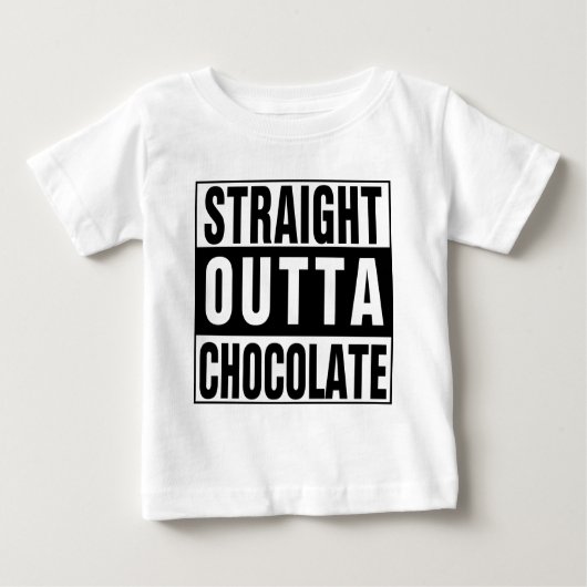 Straight Outta Chocolate Baby T-shirt (Vorderseite)