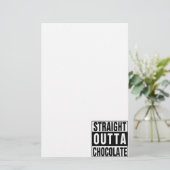 Straight Outta Chocolate Briefpapier (Stehend Vorderseite)