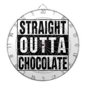 Straight Outta Chocolate Dartscheibe (vorne)