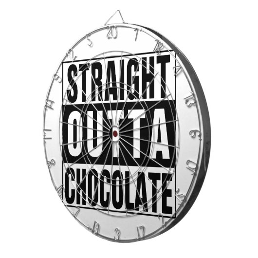 Straight Outta Chocolate Dartscheibe (Vorderseite rechts)