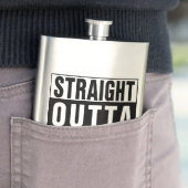 Straight Outta Chocolate Flachmann (Beispiel)