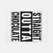 Straight Outta Chocolate Fleecedecke (Vorderseite (Horizontal))