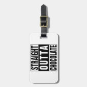 Straight Outta Chocolate Gepäckanhänger (Vorderseite vertikal)