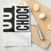 Straight Outta Chocolate Handtuch (Viertel Falte)