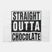 Straight Outta Chocolate Handtuch (Horizontal)