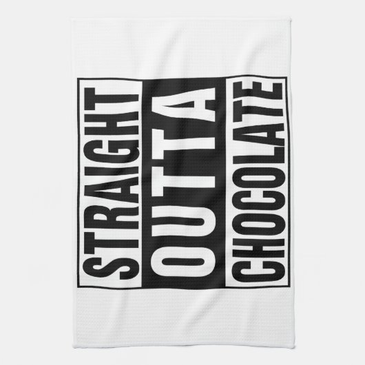 Straight Outta Chocolate Handtuch (Vertikal)