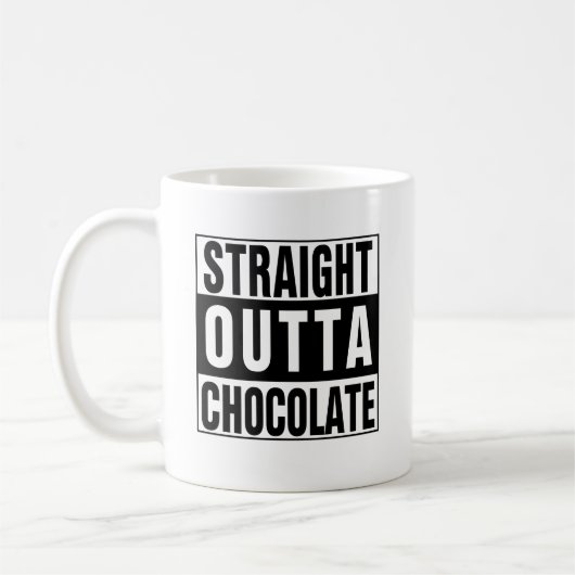 Straight Outta Chocolate Kaffeetasse (Links)