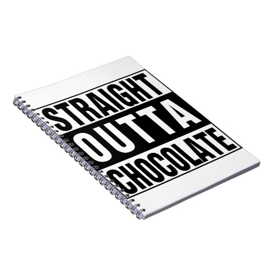 Straight Outta Chocolate Notizblock (Rechte Seite)