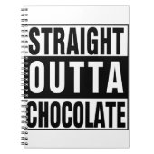Straight Outta Chocolate Notizblock (Vorderseite)